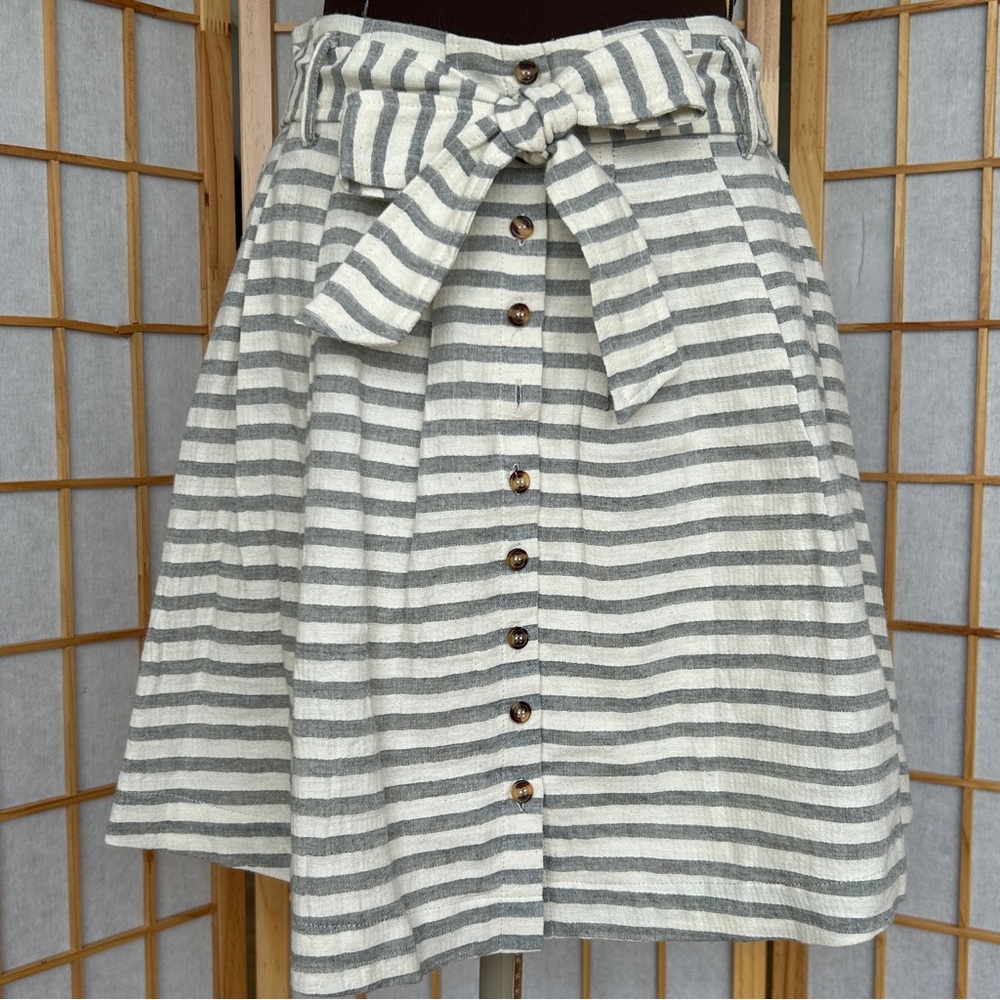 Blue Rain Striped Skirt